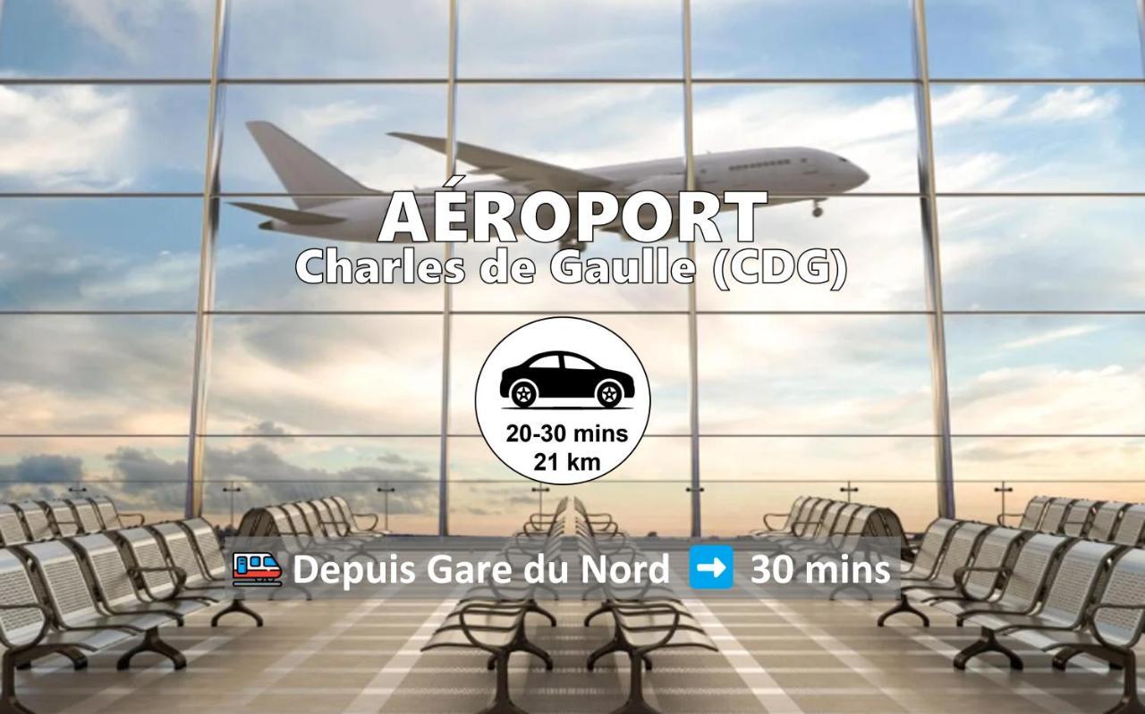 Room & Parking In Shared Appartment With Proprietor L 25 Mins From Paris Gare Du Nord, Cdg Airport & Stade De France Montmagny Bagian luar foto